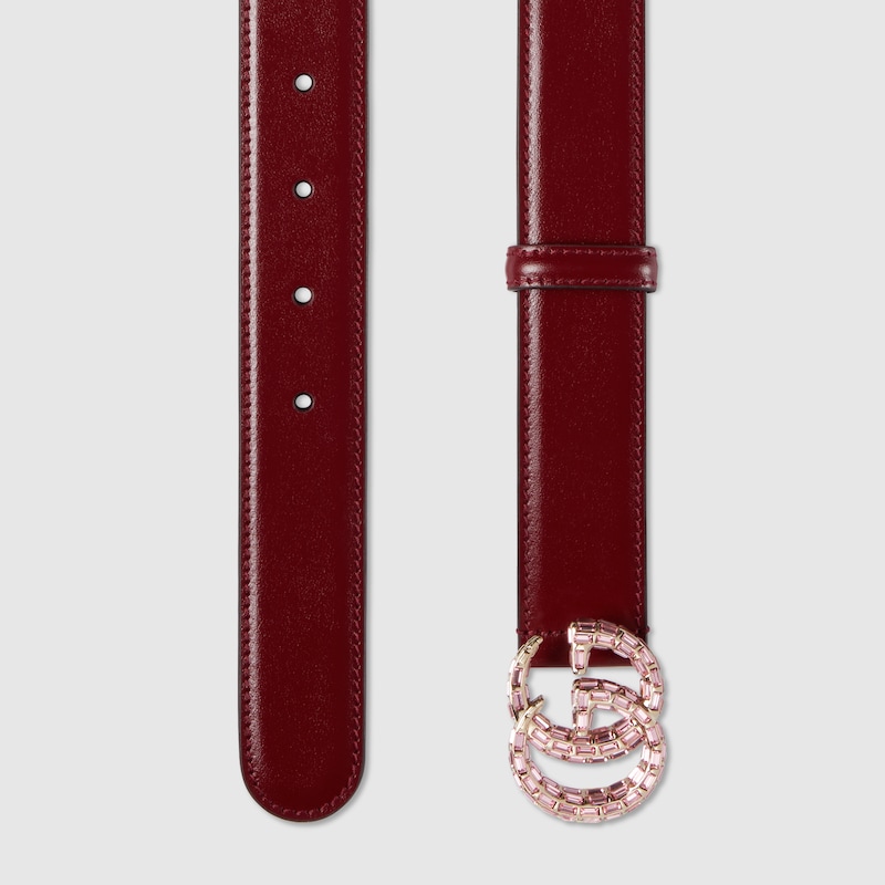 GG Marmont thin belt with crystals - Image 2